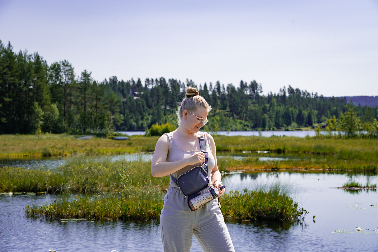 Packsy - Stylischer Slingbag für unterwegs - Glacier Blue